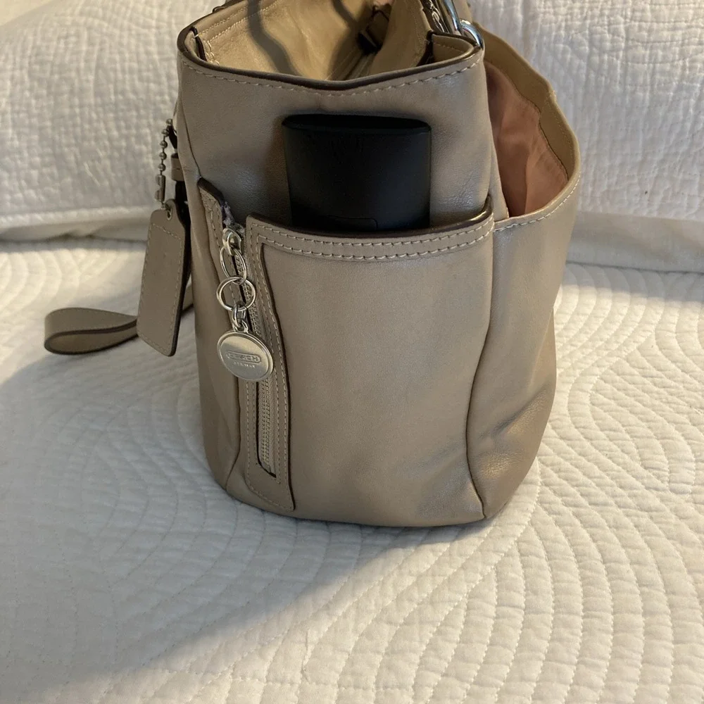 Coach leather tote
